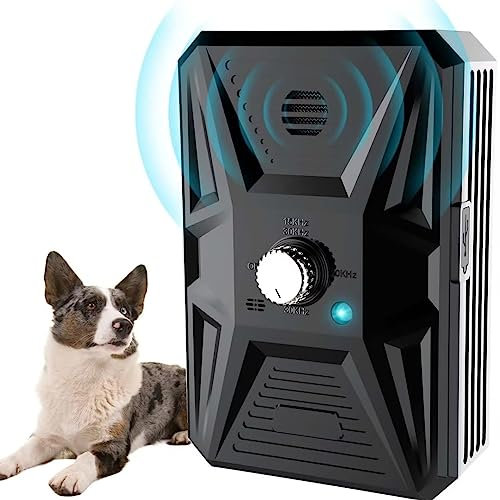 Anti Bell Gerät Hunde, 3 Modi Antibell Ultraschall Gerät, 33 Fuß Stopp Hundebell Gerät, IPX4 wasserdichtes Antibell für Hunde für das Training Großer Kleiner Hunde im Freien und Innenbereich