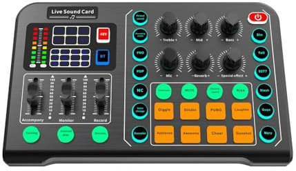 LEPREM M6 Live Sound Card Recording Podcast Music Studio Equipment Usb Interface For Electric Guitar Recording Mixer
