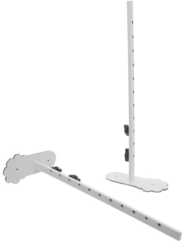 DIKACA 2 St Justerbara Pegboardstativ i Rostfritt Stabilt Bordshållare för Pegboard Flexibel Arbetsbordsorganisering och Monteringsfästen för Skrivbord och Hobbyrum