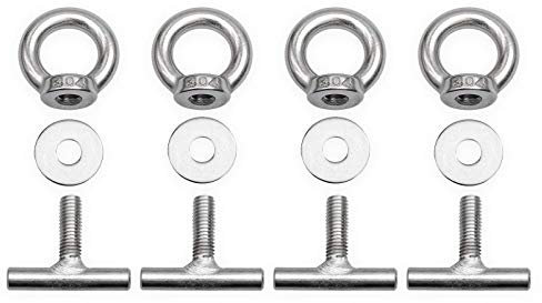 Wida - Edelstahl Befestigungsschrauben T5 / T6 T-Schrauben Rastschiene Multiflexboard Multivan Bus Ladungssicherung 4 x 25mm