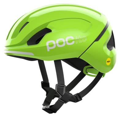 POC POCito Omne MIPS Casco de Bicicleta- El Casco de Ciclismo para niños está diseñado para Ayudar a los Ciclistas más jóvenes a desarrollar Sus Habilidades