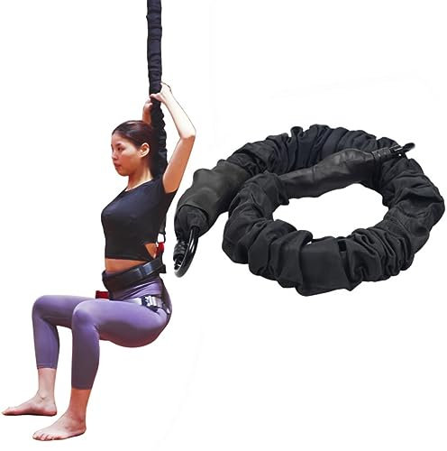 PRIOR FITNESS Cuerda de resistencia elástica individual, banda de resistencia única aérea antigravedad, banda de entrenamiento de fitness, sin accesorios, equipo profesional para ejercicio de fitness