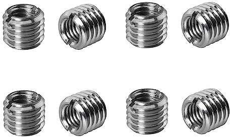 Thread ADAPTERS DGBRSM 8pcs Thread Adapters Sleeve Reducing Nut for M12 12MM Male to M8 8MM Female Threaded REDUCERS