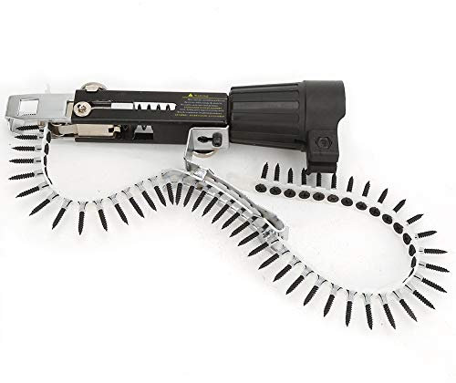 Adattatore per Pistola Sparachiodi a Catena Automatica, Adattatore a Vite per Cartongesso con Alimentazione Automatica per Trapano Elettrico Attrezzatura per Serraggio