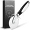 Cortador de Pizza, corta pizza，cortador pizza，Pizza Cutter con Rueda de Acero Inoxidable y Mango de | Negro