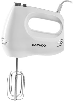 Daewoo Essentials Hand Mixer, 150W, 2 Whisk Attachments, 5 Speed Settings, Home Whisk For Home Baking