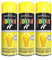 DIOXSTAR Sunshine Yellow Spray Paint, Gloss Finish, Quick Drying, All Purpose Spray for Metal, Wood, Plastic, Interior & Exterior Use, 250ml (3 PCS)