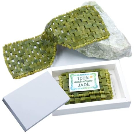 Maschera per gli occhi in giada naturale Maschera per gli occhi di sonno facciale antietà per gli occhi bendati per gli occhi gonfi, maschere per occhiaie e tasche