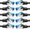 BIGtec - 10 Stück - 15m CAT.7 Gigabit Patchkabel Netzwerkkabel schwarz Kupferkabel Patch Ethernt LAN DSL Kabel CAT7 (RJ45, Cat 7, S/FTP PIMF) 15,00m