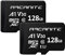 ARCANITE 2er-Pack 128 GB microSDXC Speicherkarte - A1, UHS-I U3, V30, 4K, C10, MicroSD, Lesegeschwindigkeit von bis zu 90 MB/s - ohne Adapter