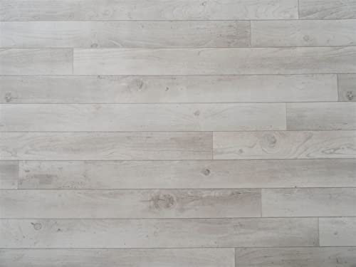 PVC Bodenbelag Vinylboden in rustikalem Holz, Zuschnitt (4m breit, 5m lang)