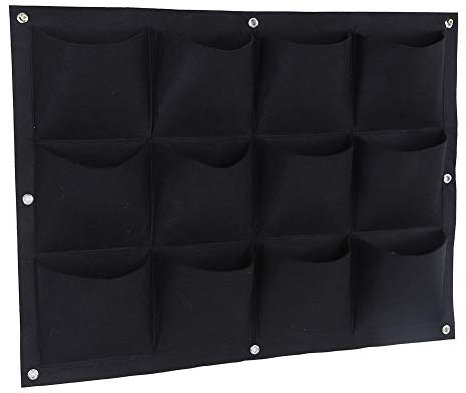 Ymiko Borsa per Piante 12 Tasche in Feltro Ecologico con Drenaggio Ottimale Sacco Colture Verticali per Balcone, Giardino, Ufficio
