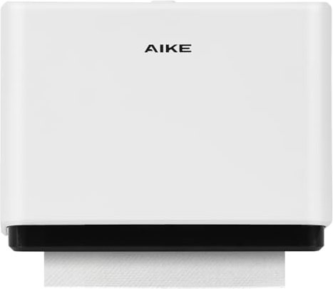 AIKE Distributeur Essuie Mains Mural,pour H2 & Z-Fold Les Plis de Papier de 25,3 x 8 cm ou Plus Petits, Peut Contenir 200 Feuilles