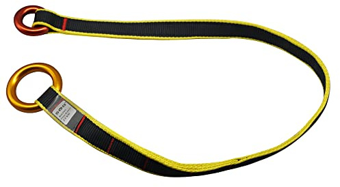 SOB Fausses Fourche Cambium Saver avec Anneaux Arboriste d'arbre Economiseur de Friction de Corde Passant de Ceinture Drisse Ancre Récupérable Equippement d’Escalade 22KN 35,4 Pouces