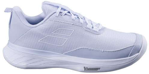 Babolat Womens SFX EVO Cly Tennis Shoes Clay Earth Light Blue - White, blue, 7 UK