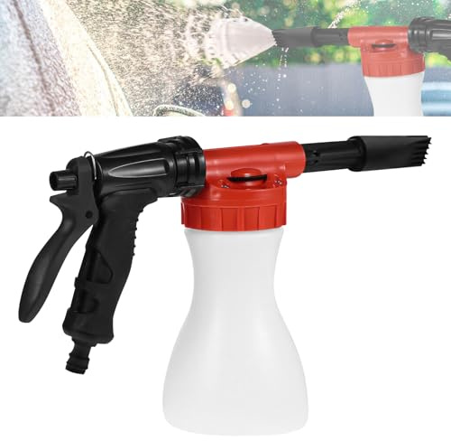 LEKEFETO Snöskumspruta, 800 ml justerbar skumlans, snöskumspruta, för biltvätt, trädgårdsbevattning, verktyg
