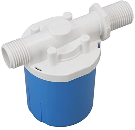 Aumotop Vanne à Flotteur Automatique D'eau Intérieure, Vanne de Contrôle Compacte pour Réservoir D'eau, à Flotteur en Plastique pour Piscine, énergie Solaire, Bleu (G3/4 Entrée latérale intégrée)