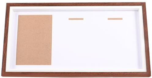 HEANUJJ Vetrina per Medaglie Militari in MDF 15X30 CM, Cornice Porta Medaglie da Tavolo Supporto Stabile, Espositore per Foto e Premi Sportivi a Casa