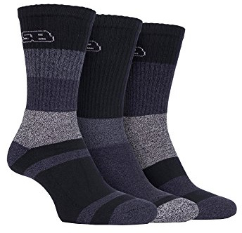 Storm Bloc - 3 Pairs Ladies Anti Blister Lightweight Breathable Cotton Summer Walking Hiking Socks with Padded Sole