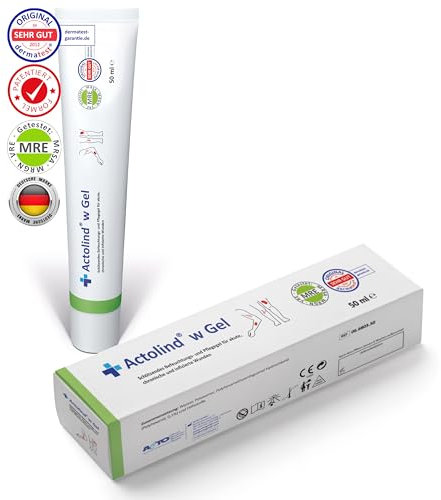 Actolind W Gel 50 ml – antiseptisches Wundgel bei Verbrennungen, Insektenstichen und Schürfwunden. Für Kinder und Erwachsene. Für akute, chronische, infizierte Wunden. CE III, MPG, PHMB. PZN: 10985445