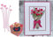 Heart Shape Flower Cutting Dies for Card Making，Heart Shape Flower Cutting Dies Cut Stencils for DIY Scrapbooking Photo Album Decorative Embossing Paper Dies for Card Making Templated+Cute Brooch Pin