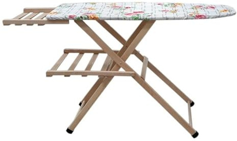 Tabla de Planchar de Madera Ajustable con Soporte para Caldera 114 cm - Giuty