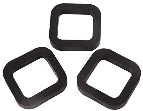 QzmLsk Hitch Receiver Silencer Pad Rear Noise Reduction 3PC for 2010-2020 ToyotaTacoma/2012-2022 FordF-150 2.7L/3.5L Gas OE#A0400A0005