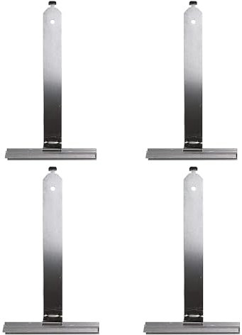 Lot de 4 Attaches souples à clipser - Ressort de Suspension pour fixation de tablier - Verrou attache tablier -acier profil alu poli fixation par crochet 165mm pour volet roulant électrique et manuel