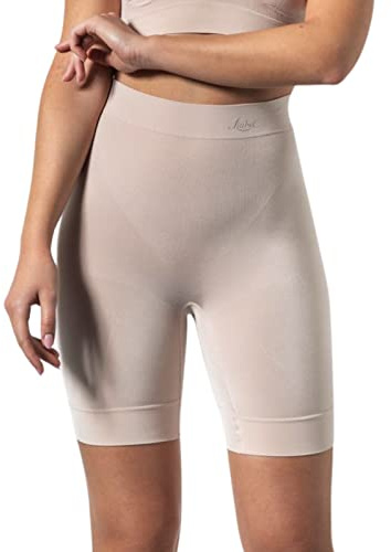 Liabel ® 2-pack för kvinnor med hög midja med hög midja bantning figurbildande byxor livstycket Shapewear Effekt, Naken, M-L