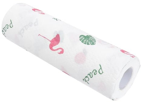 TOPBATHY 50 Stück 1 Rolle Wasserabsorbierendes Geschirrtuch einwegwaschlappen einmalhandtuch mop Geschirr Handtücher Reinigungsmittel für den Haushalt Küchenhandtuch Waschhandtuch Drucken