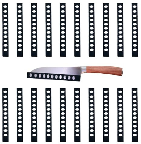 20 PCS Knife Edge Guards Plastic Knives Edge Cover Sleeves Universal Blade Protector Knives Cover Sleeve Knife Sheath for Utility Kitchen Accessories