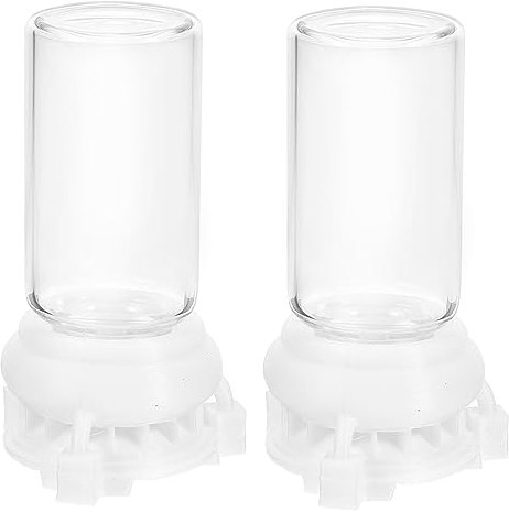 Garneck Mini Ameisentränke Und Futterspender Set – 2 Stück 10 Ml Transparente Kunststoff Ameisenfarm Zubehör Für Optimale Wasser- Und Nahrungsversorgung in Ihrem Ameisennest