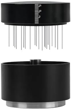 MiOYOOW Espressoverktyg, 3-i-1 kaffebryggare, fördelare & rörare med höjdjusterbar bas för hemmacafé 51/53/58mm