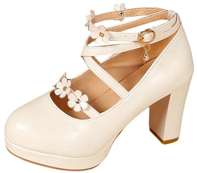 Zapatos de tacón cuadrado para mujer, plataforma Mary Jane, zapatos con tiras de charol brillantes, zapatos de boda, fiestas, bailarinas elegantes, zapatos de novia, para el día a día, ocio, oficina