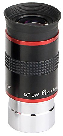 Svbony Telescope Eyepiece 6mm, 68° Wide Angle Eyepiece, 1.25 Planetary Eyepiece, Telescope Accessories Astronomy with FMC Lens and 17mm Long Eye Relief, for the Moon Planet Observation