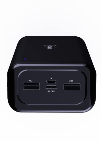 VERICO Power Bank Power Pro PD 30000 mAh Power Delivery, LiPo Lithium Polymer, externer Akku, externes Ladegerät, Output: 2 x USB-A und 1 x USB-C, Input: 1 x Micro-USB und 1 x USB-C, schwarz.