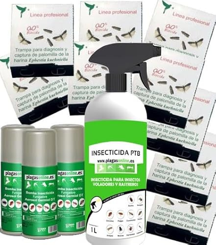 PLAGAS ONLINE Pack Tratamiento Anti POLILLAS Alimentos Recomendado