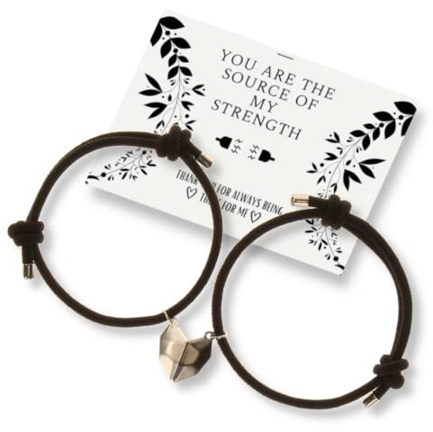 pärchen armband Set,partner armbänder set, freundschaftsarmband,Paare Magnetische gegenseitige Anziehung Armband für 2 handgemachte Seil passende Armbänder Gelübde der ewigen Liebe Schmuck