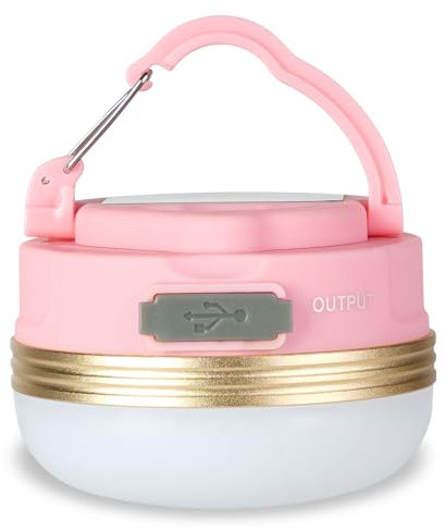 flintronic Campinglampe, LED Camping Laterne USB Aufladbar mit 1800mAh Powerbank, 4 Modi SOS Leuchtmodi, Tragbar & Handlich, Notfallset für Outdoor Wandern Camping Notfall Wandern Angeln…