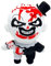 Terrifier 3 Plüschpuppe, Killerclown-Plüschspielzeug, Terri-Fier-Stofftierpuppe, Horror-Anime-Plüschfigur, Filmcharakter-Plüschtier, weiche Horrorfigur-Stofftier, Anime-Figurenpuppe