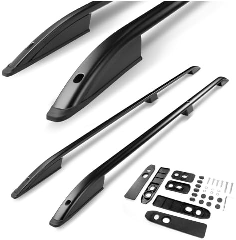 CHROMEMASTER | Barre da Tetto, Rail Tetto Compatibile con Ford Transit Custom L1 | SWB CORTO 2023+; Sono Utilizzate per il Montaggio di Portapacchi, Box da Tetto o Portabiciclette | Alluminio