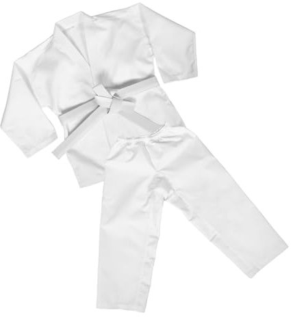 WRITWAA 1satz Karateanzug Für Junge Mädchen Und Erwachsene Martial Arts Trainingsanzug Mit Gürtel Atmungsaktiv Und Weich Für Karate Und Taekwondo Übungen Weiß s