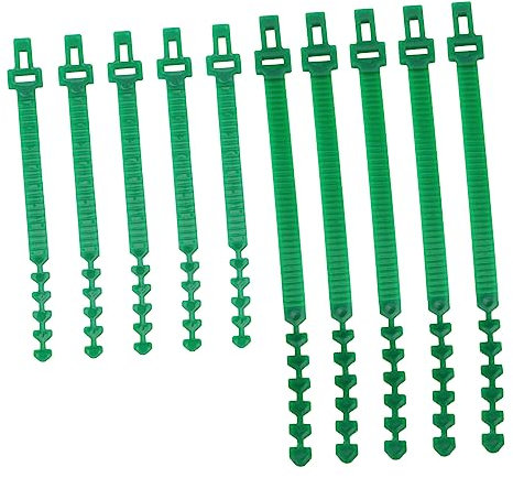 BESPORTBLE 10Stücke Verstellbare Pflanzenbinder Unterstützung Von Pflanzenstängeln Im Garten Wasserabweisend Und Langlebig