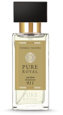 Pure Royal 911 Unisex Parfym 50 ml | Citruslime, Bergamott, Örtnoter, Varm Träig Bas | Långvarig, Fräsch & Elegant Doft | Män & Kvinnor