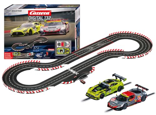 Carrera Digital 132 Slot Car Race Track Set Grid Masters, 18.70-ft Long