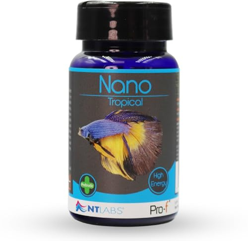 Pro-f Nano Tropisk, sötvatten Nano fiskmat, akvariefiskfoder, flytande och sjunkande pellet, näringsrikt fiskfoder, 45 g