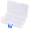 10Pcs Transparent Plastic Storage Boxes with Blue Buckle for Organizing Jewelry, Stationery, Hardware and More