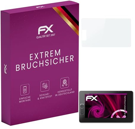 atFoliX Glasfolie kompatibel mit Wacom CINTIQ Pro 24 ExpressKey Displayfolie, 9H Hybrid-Glass FX Schutzpanzer Folie