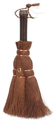 Homoyoyo Robuster Handgefertigter Staubwedel Aus Palmfasern Mit Kurzem Griff Reinigungsbürste Aus Strohgewebe Für Die Küche