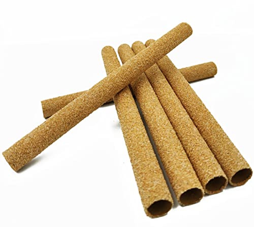 Docuuleuy Lot de 12 housses de perchoir pour oiseaux, 25,4 x 2 cm, perchoir en bois naturel pour perruches, canaris, pinsons et autres petits oiseaux
